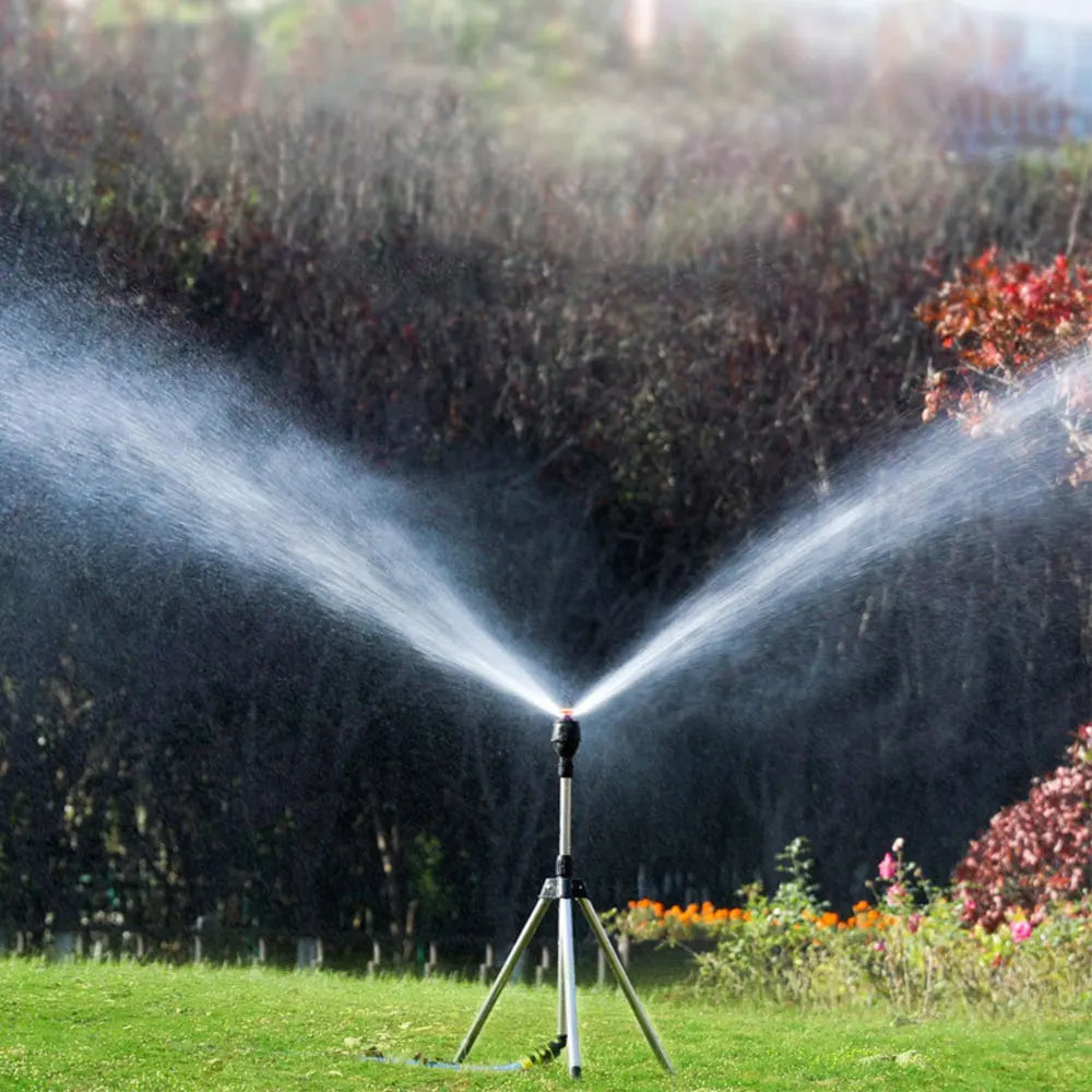 Automatic Rotating Garden Sprinkler with Retractable Tripod – Efficient Watering Solution for the Garden