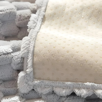 Luxurious Velvet Sofa Cover with 3D Texture Pattern – Soft, Easy-Care and Stylish