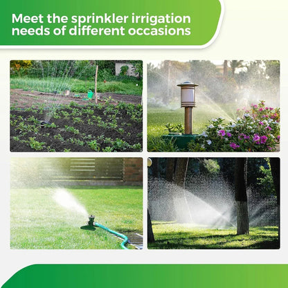 360-degree Automatic Rotating Lawn Sprinkler – Efficient Metal Spray Head For Garden Irrigation