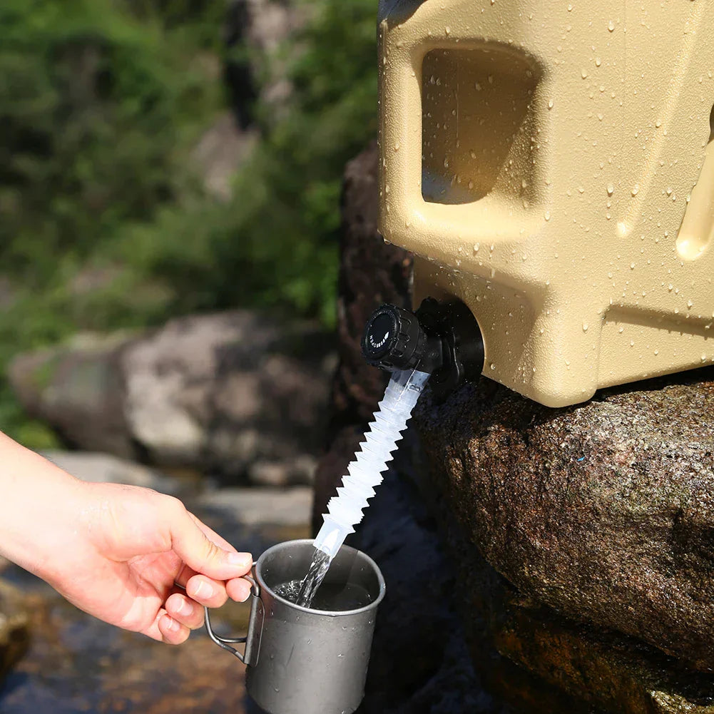 Portable 12L Water Container with Spigot – Durable Camping Water Storage Tank for Outdoor Activities