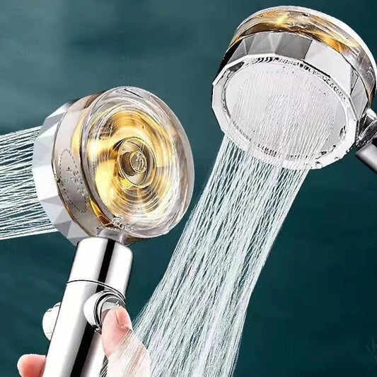 Water- and Energy-Saving Shower Head with Turbo Function