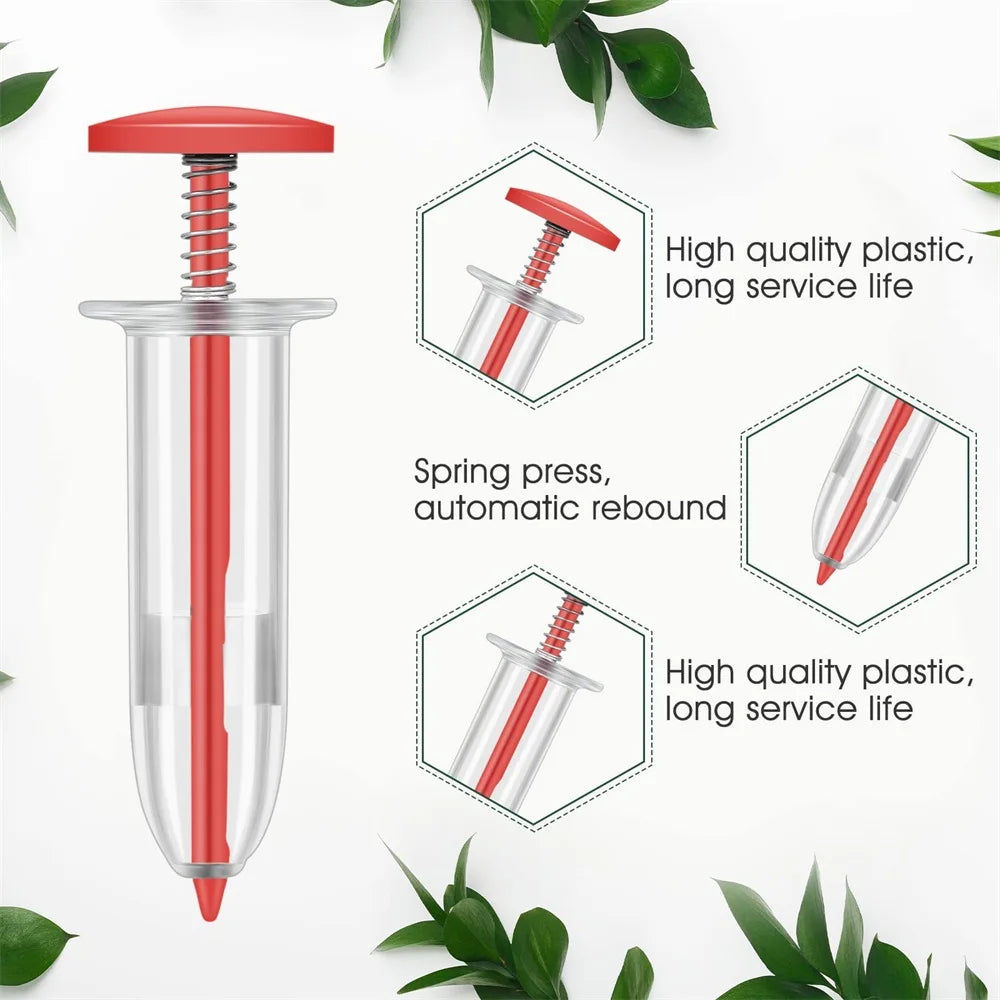 Precise Needle Seed Sower for Gardening – Even Seed Dispenser for Accurate Planting