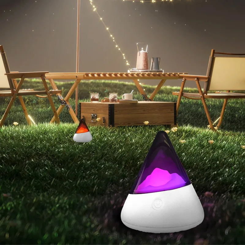 LED iceberg night light – wireless design for relaxing lighting