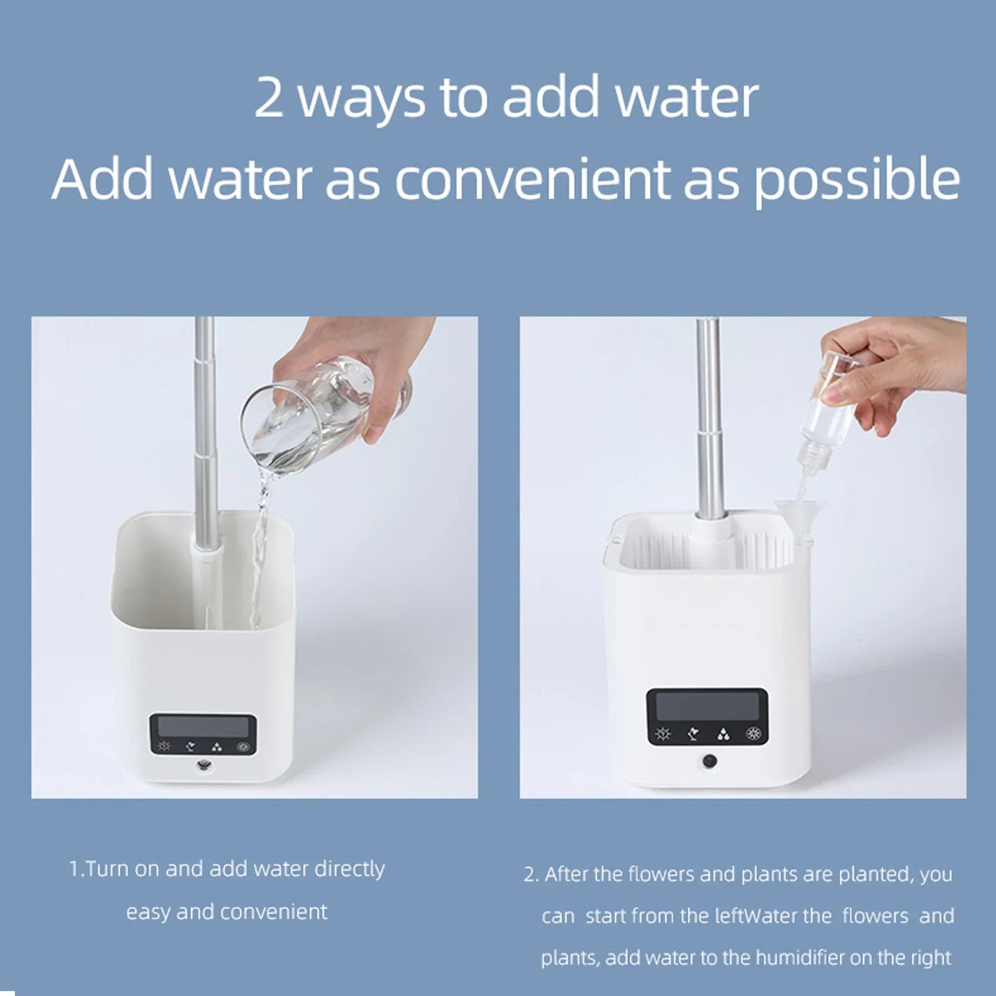 Intelligent Multifunctional Hydroponic Planter Pot with Calendar, Diffuser, and Desk Lamp for Optimal Plant Care