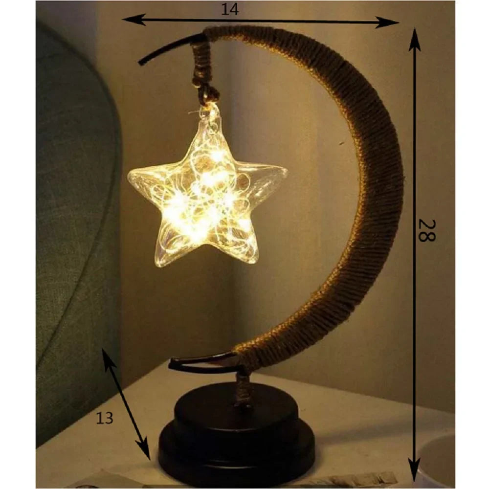 Moon Lamp with Fairy Lights