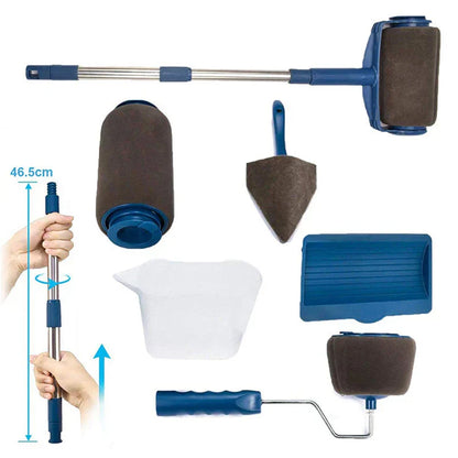 6-Piece Paint Roller Set with Accessories – Perfect for Walls and Ceilings, Includes Rollers, Tray, and Paint Grid