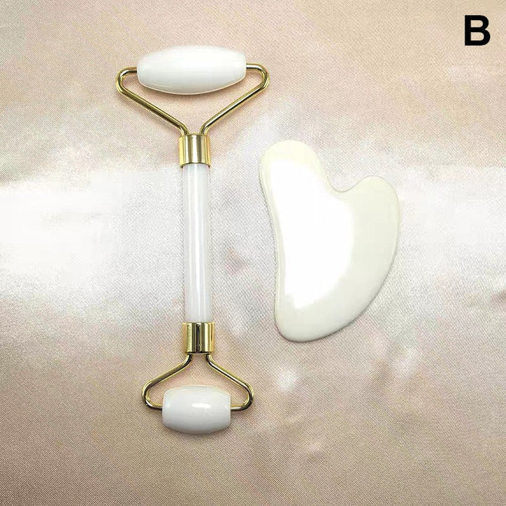 Massage Scraper and Facial Roller for Firming Skincare