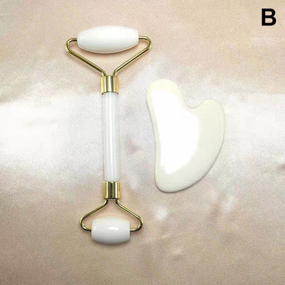 Massage Scraper and Facial Roller for Firming Skincare