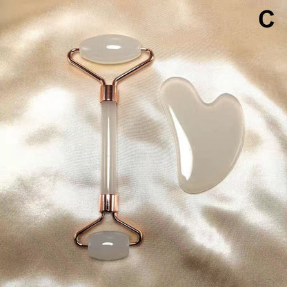 Massage Scraper and Facial Roller for Firming Skincare