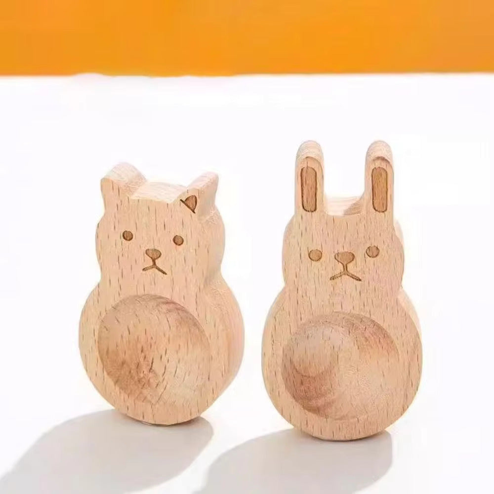 Natural Wooden Aroma Diffuser – 2-Piece Set with Cat Design for Aromatherapy