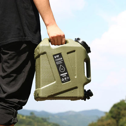 Portable 12L Water Container with Spigot – Durable Camping Water Storage Tank for Outdoor Activities