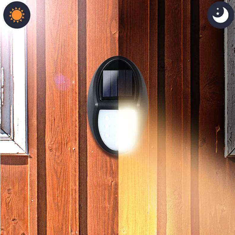 Solar LED Outdoor Wall Light with Motion Sensor – Weatherproof, Energy-Saving, and Wireless for Garden, Terrace, and Driveway