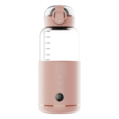 Portable Bottle Warmer with Temperature Display – Compact, Rechargeable Solution for On-the-Go Use