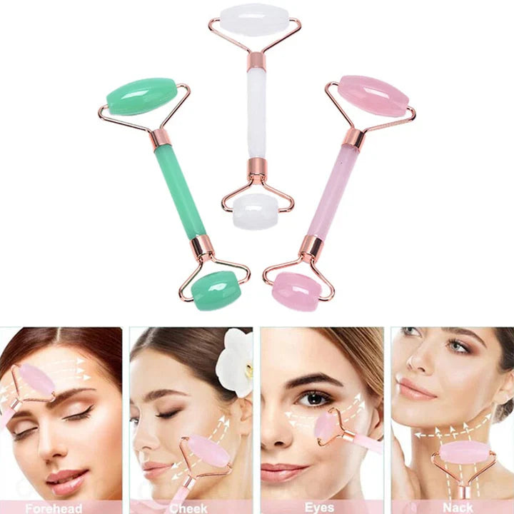 Massage Scraper and Facial Roller for Firming Skincare