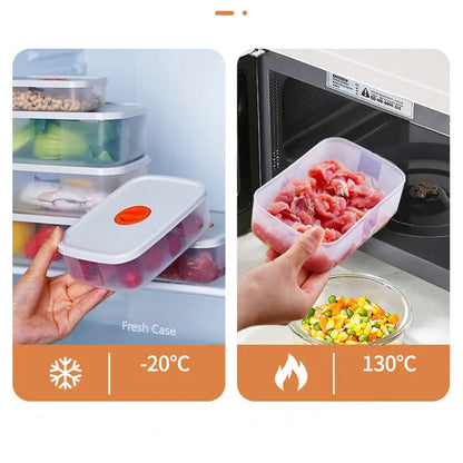 Food Container with Compartments and Sealing Lid