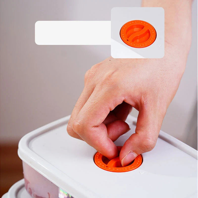 Food Container with Compartments and Sealing Lid