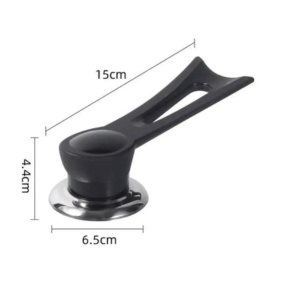 Replacement handle for pot lid – wood look with stainless steel base