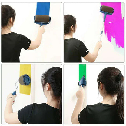 6-Piece Paint Roller Set with Accessories – Perfect for Walls and Ceilings, Includes Rollers, Tray, and Paint Grid