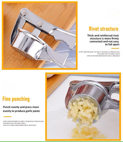 Robust Stainless Steel Garlic Press – Professional Kitchen Tool