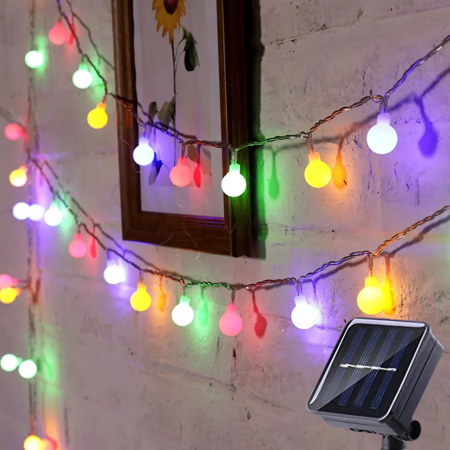 Outdoor String Lights with Solar Power for the Garden