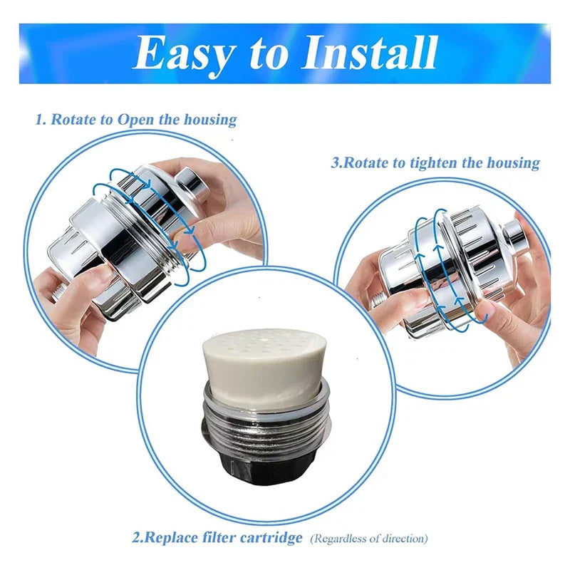 5-piece Set Of Shower Filter Replacement Cartridges For Optimal Water Quality – Shower Filter Cartridges, Easy To Replace