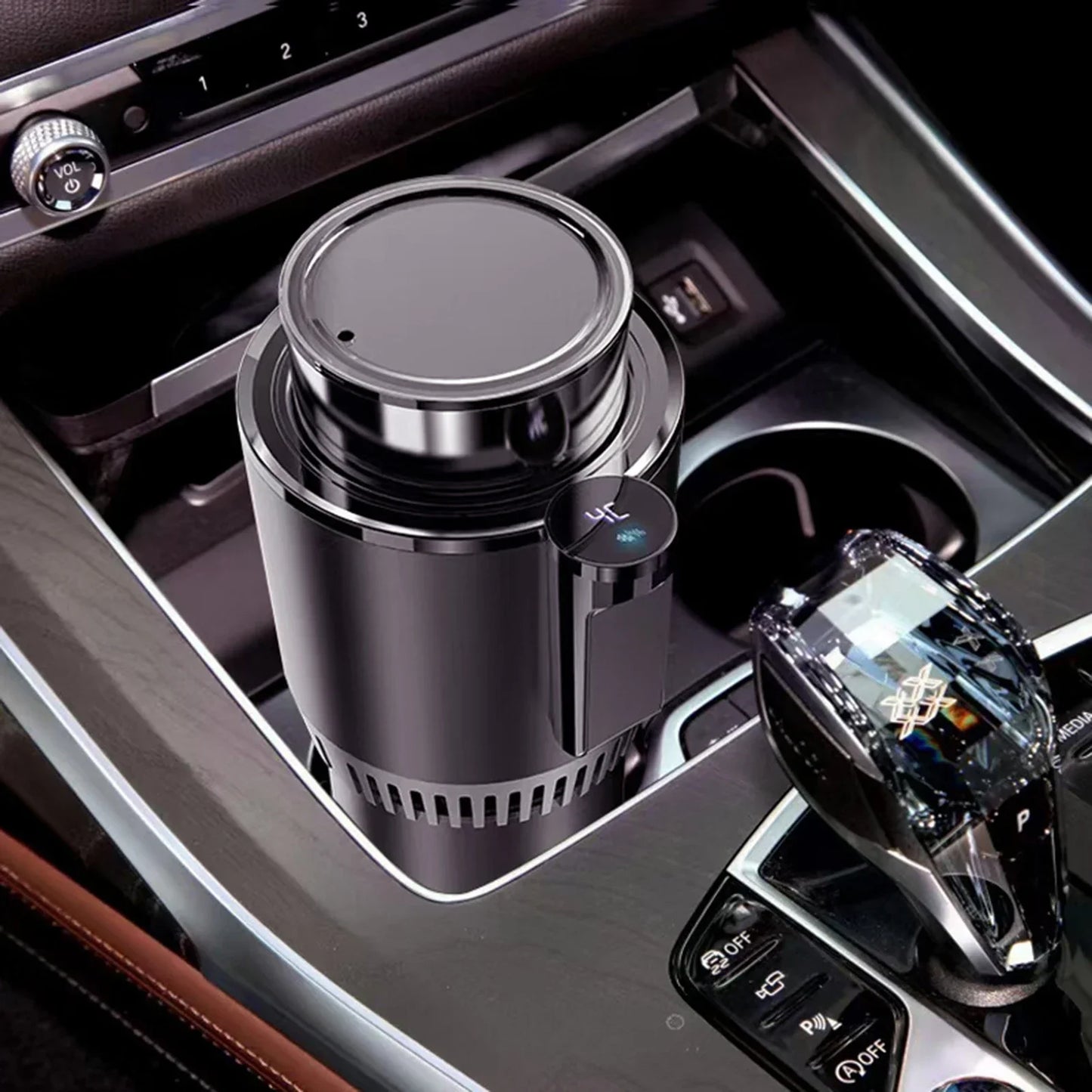Electric Thermo Mug with Heating and Cooling Function