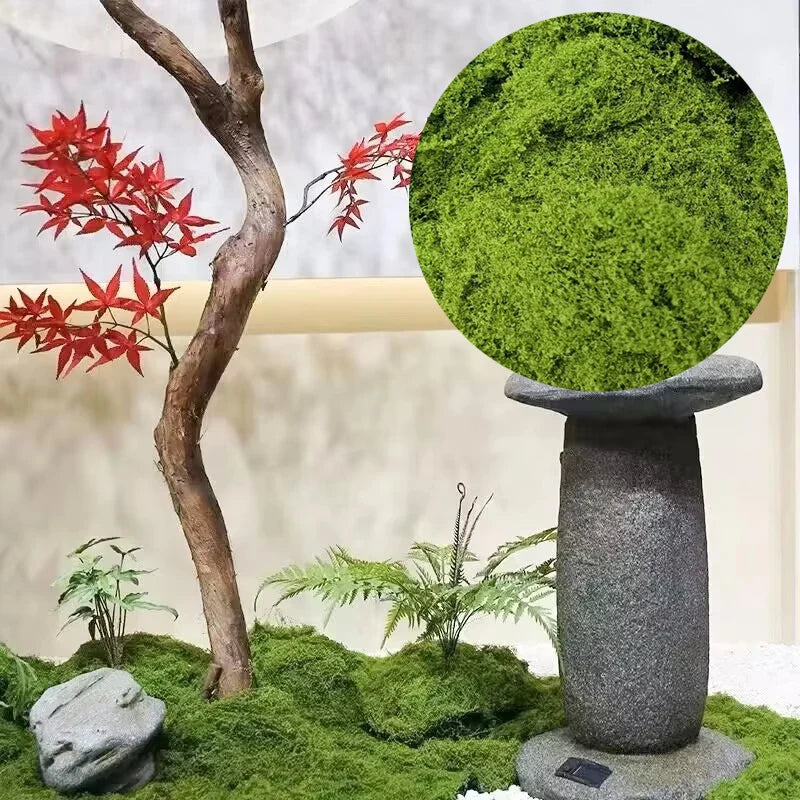 Moss Cover Piece – Moss Flake Ornament for Decorative Landscaping and Garden Decoration