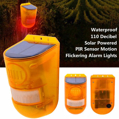 Solar Powered Animal Repeller with Alarm – Effective Protection Against Animals in the Garden
