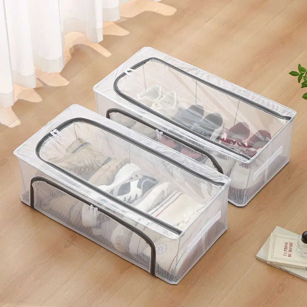 Compact Foldable Shoe Box for Practical Storage