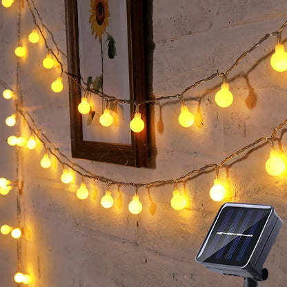Outdoor String Lights with Solar Power for the Garden
