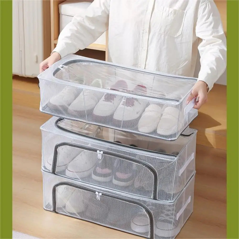 Compact Foldable Shoe Box for Practical Storage
