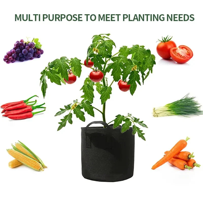 Durable Fabric Grow Bag – Garden Planter with Handles for Plants and Flowers