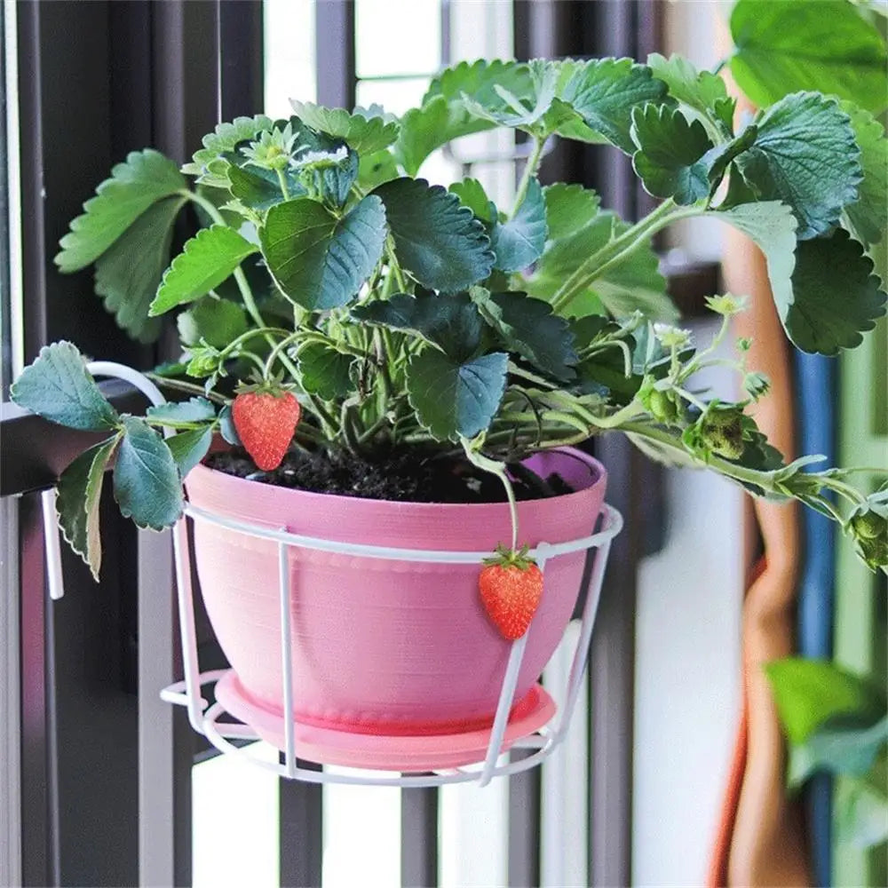 Sturdy Planter Holder with Metal Frame – Ideal for Balconies and Patios
