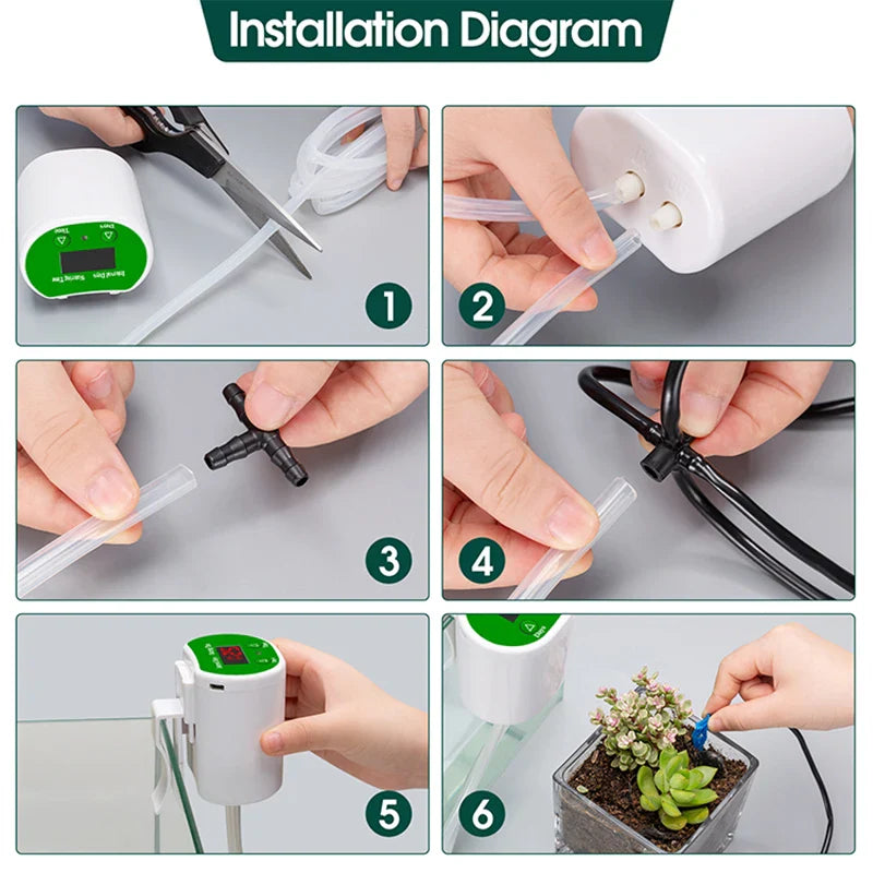 Automatic Plant Watering System with USB – Efficient Drip Irrigation for Healthy Plant Care