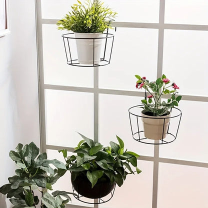 Sturdy Planter Holder with Metal Frame – Ideal for Balconies and Patios