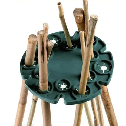 Plant Support Ring for Bamboo Stakes – Sturdy Climbing Support for Tomatoes, Climbing Plants, and Garden Plants
