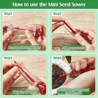 Precise Needle Seed Sower for Gardening – Even Seed Dispenser for Accurate Planting