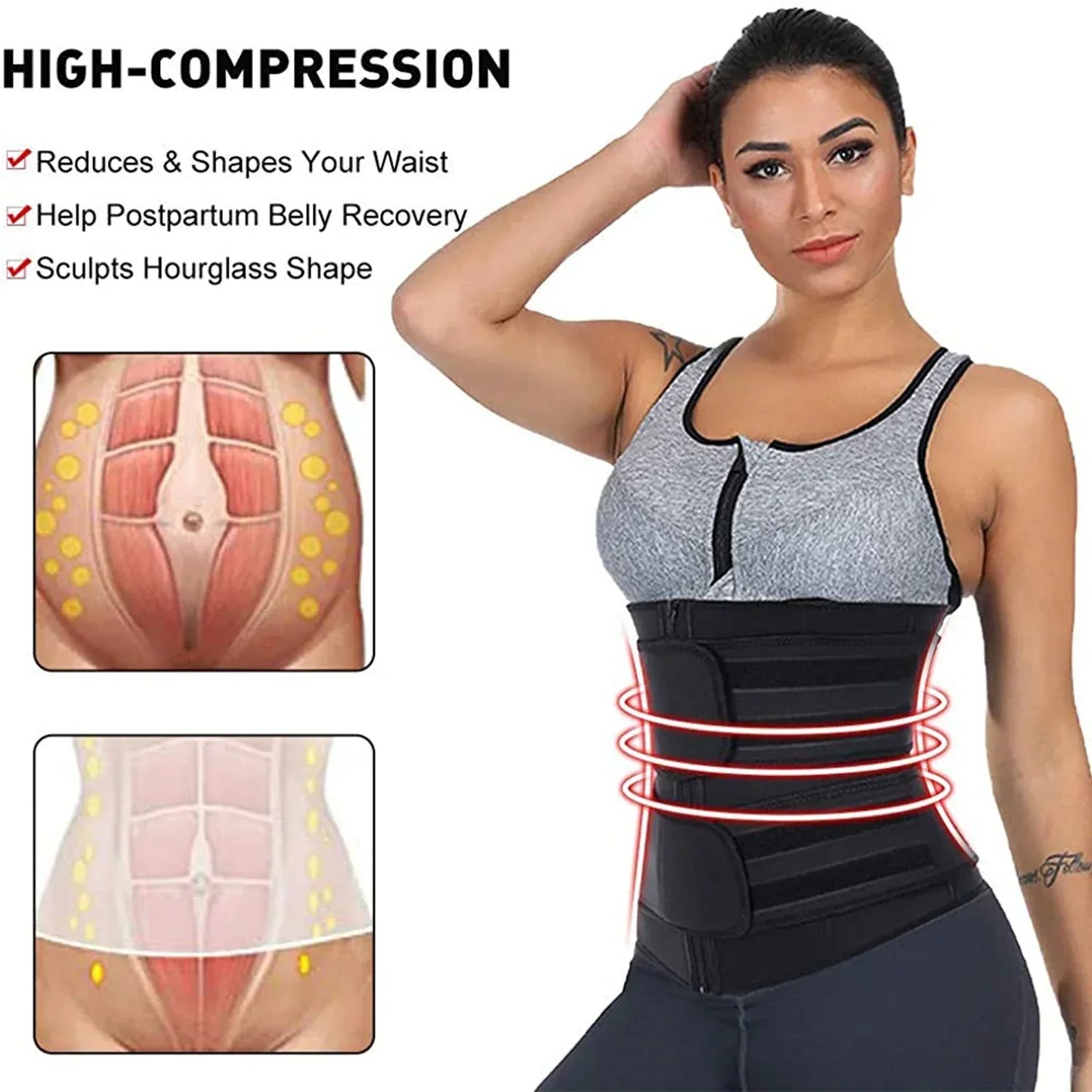 Neoprene Waist Slimmer for Optimal Fat Burning and Body Shaping