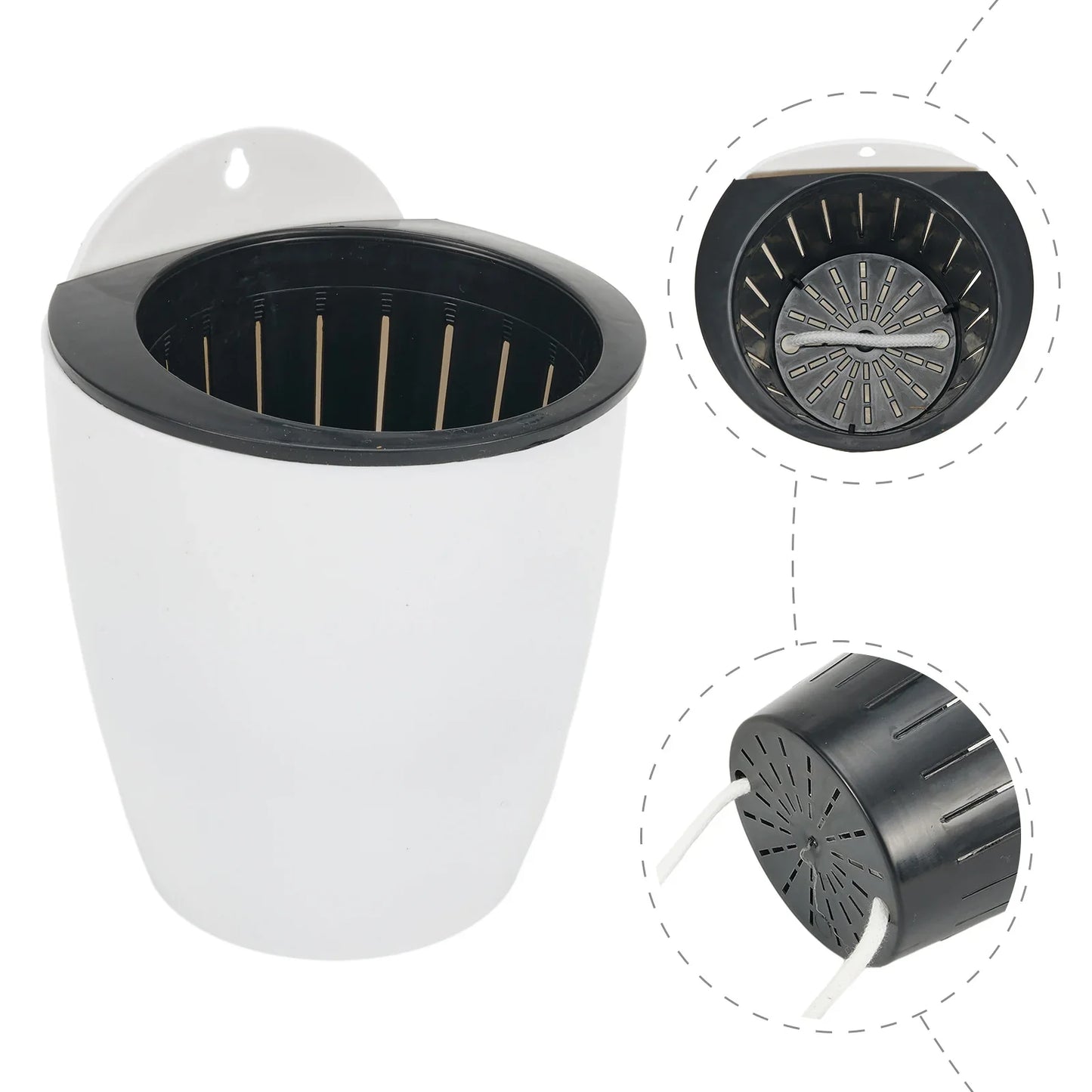 Self-Watering Hanging Planter – Modern Flower Pot for Wall Mounting for Efficient Plant Care