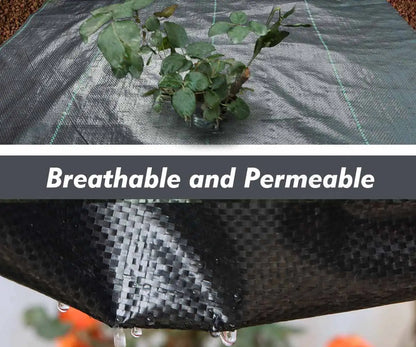 Robust Weed Control Fabric Roll – Breathable Fleece for Effective Garden and Plant Care