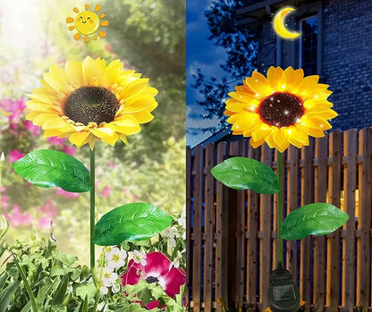 Waterproof Solar Sunflower Lamp for Garden & Patio – Decorative Outdoor Lighting with Solar Power