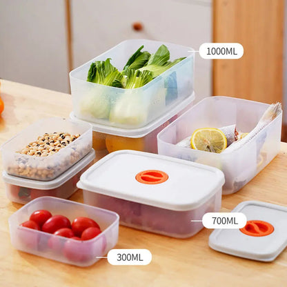Food Container with Compartments and Sealing Lid