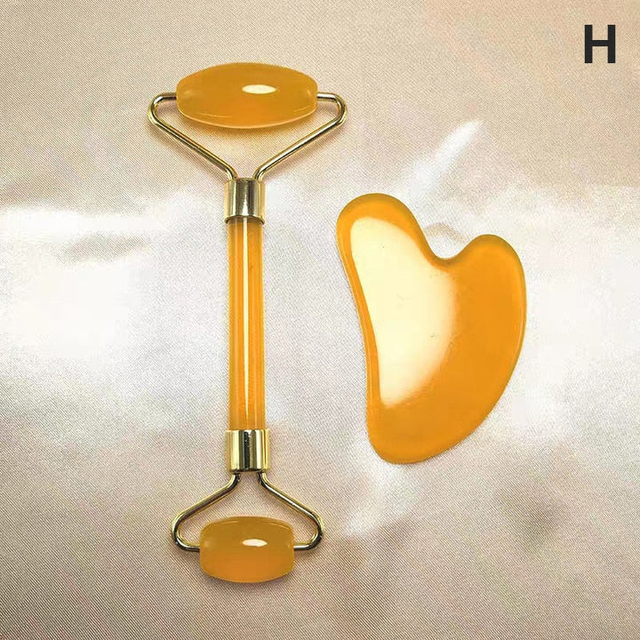 Massage Scraper and Facial Roller for Firming Skincare
