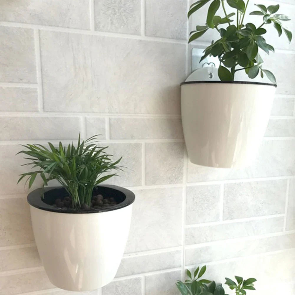Self-Watering Hanging Planter – Modern Flower Pot for Wall Mounting for Efficient Plant Care