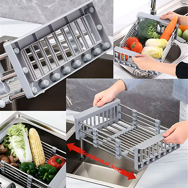 Adjustable Sink Drying Rack – Practical Kitchen Helper for Better Organization