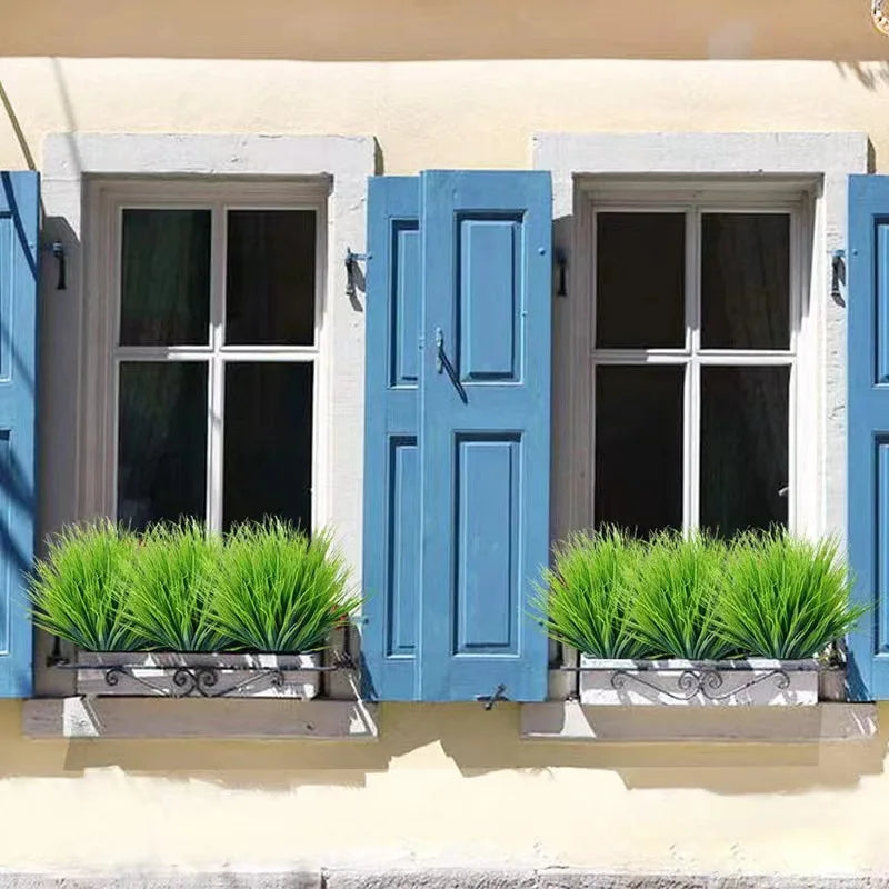 Artificial Wheat Grass Plant Made of Plastic – Decorative Artificial Grass for Garden, Balcony, and Outdoor Areas