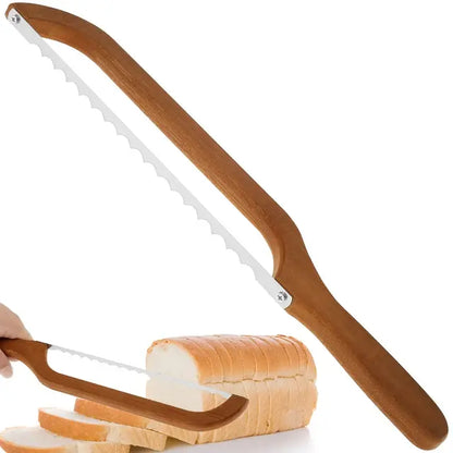 Sharp Bread Knife with Ergonomic Handle for Even Slices