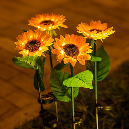 Waterproof Solar Sunflower Lamp for Garden & Patio – Decorative Outdoor Lighting with Solar Power
