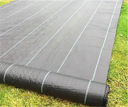 Robust Weed Control Fabric Roll – Breathable Fleece for Effective Garden and Plant Care