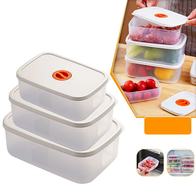Food Container with Compartments and Sealing Lid